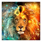 5D Diy Diamond Painting Kit Full Round Beads Leo