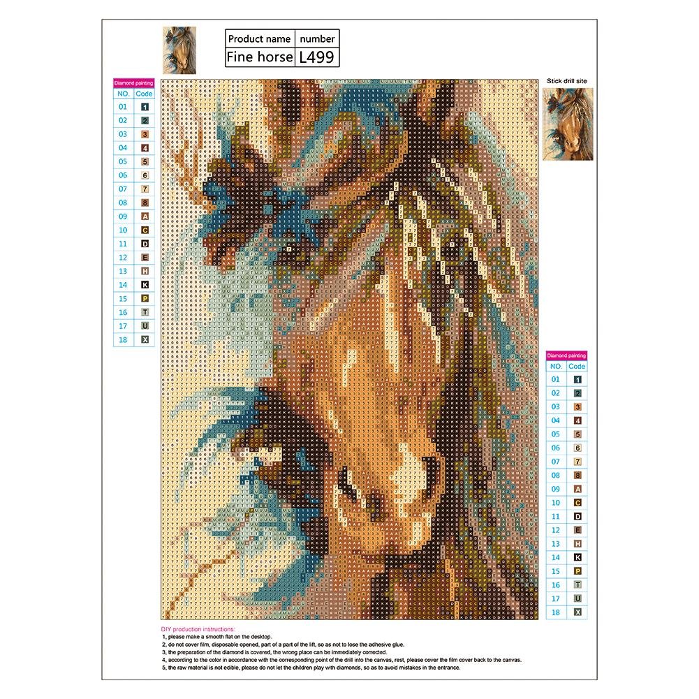 Diamond Painting - Full Round - Horse Head
