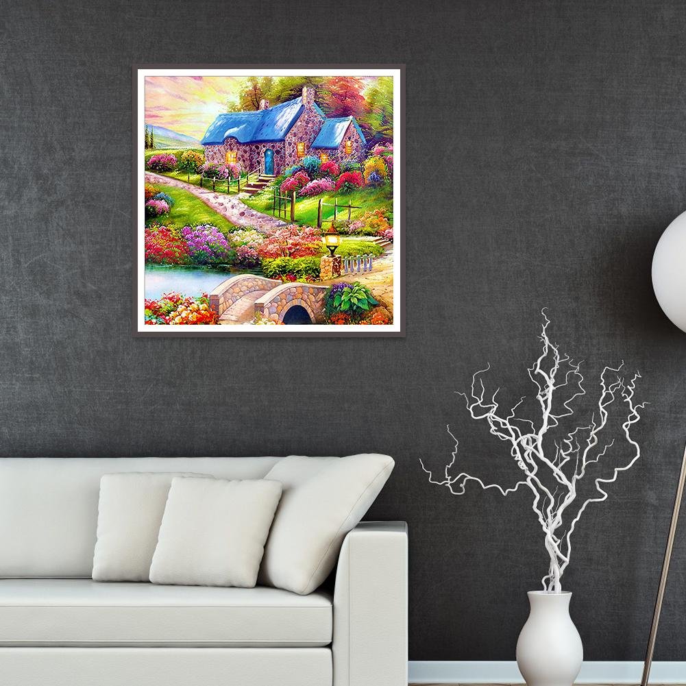 Diamond Painting - Full Square - Rural Cottage