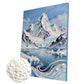 DIY Pearl Painting With Frame - Handmade Self-Adhesive Pearls - High Mountains and Rivers (30*40cm)