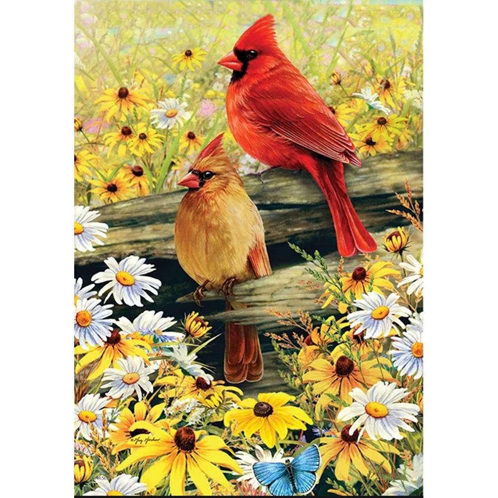 5D Diy Diamond Painting Kit Full Round Beads Birds