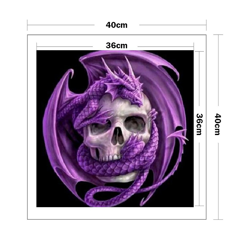 11ct Stamped Cross Stitch - Skull (40*40cm)