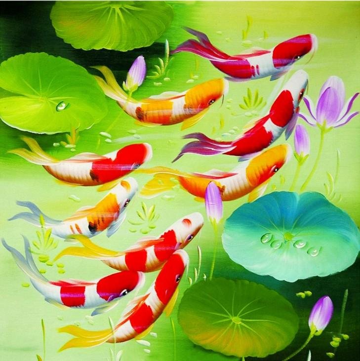 Diamond Painting - Full Round - Lucky Fish