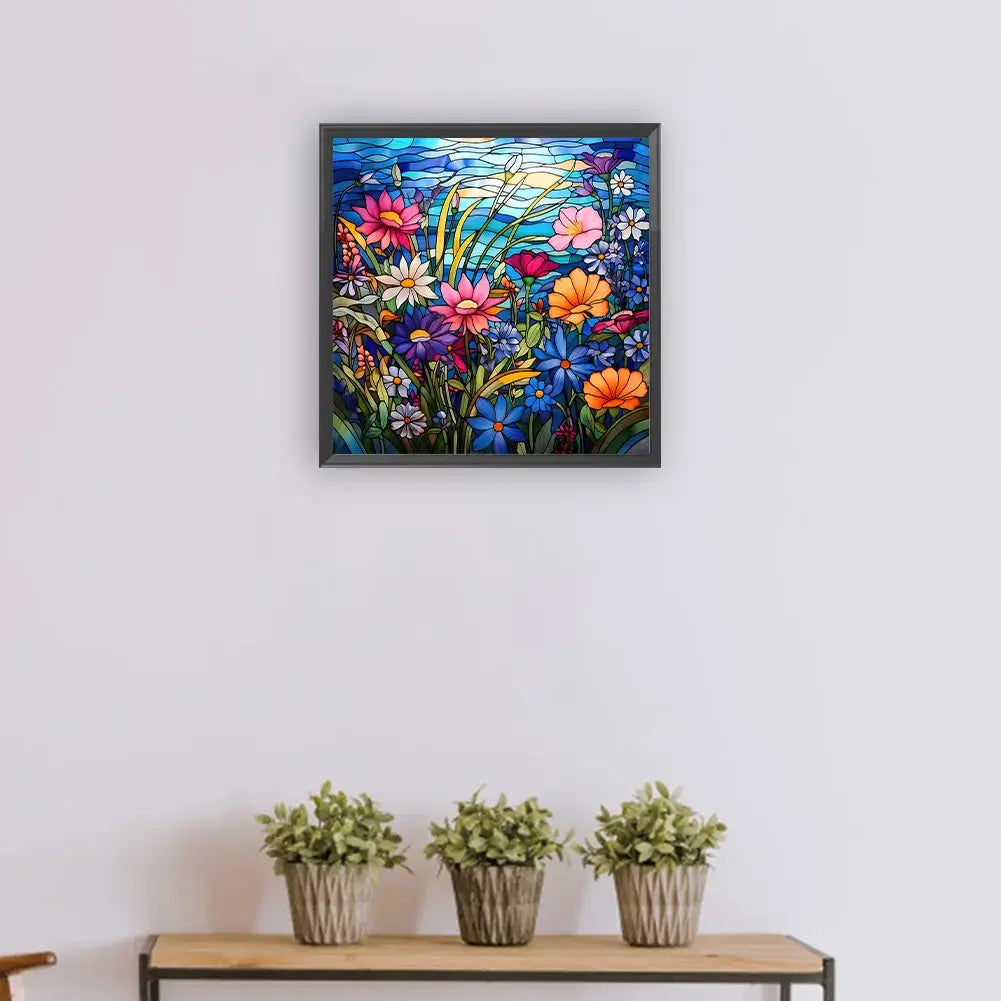 Daisy Glass Stained Diamond Painting Kit