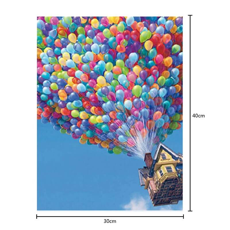 5d diamond painting kit up balloon house