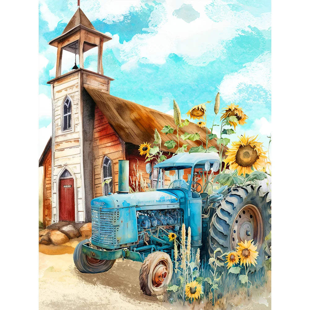 Diamond Painting - Full Round / Square - Tractor