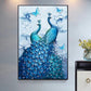 Blue Peacock Crystal Rhinestone Diamond Painting