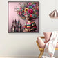 5d girl and castle diamond painting