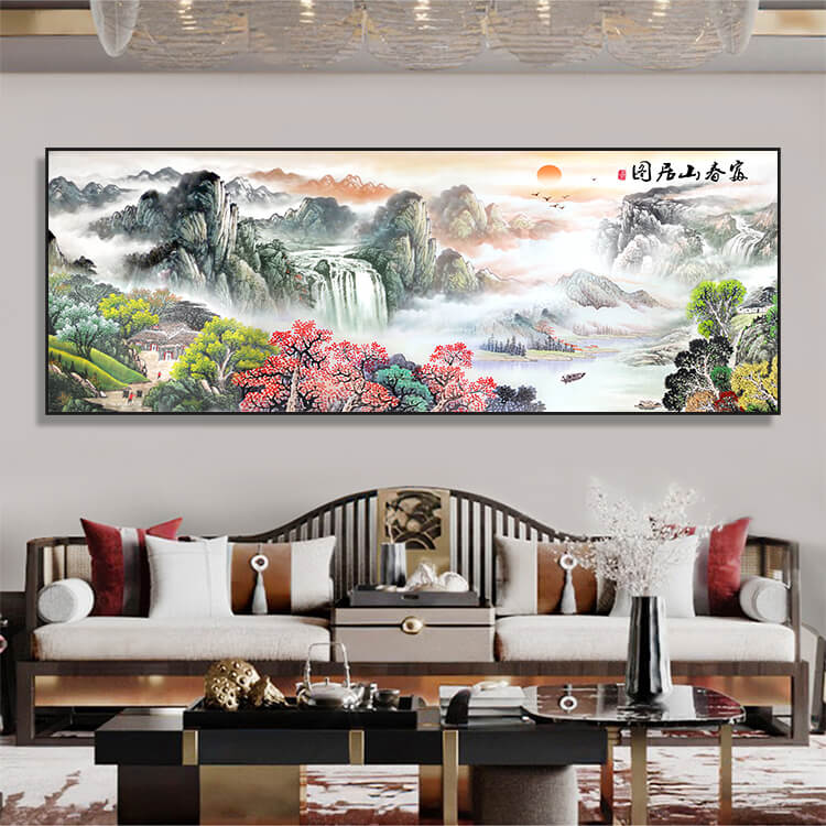 Mountain View Scenery Full Round/Square Diamond Painting