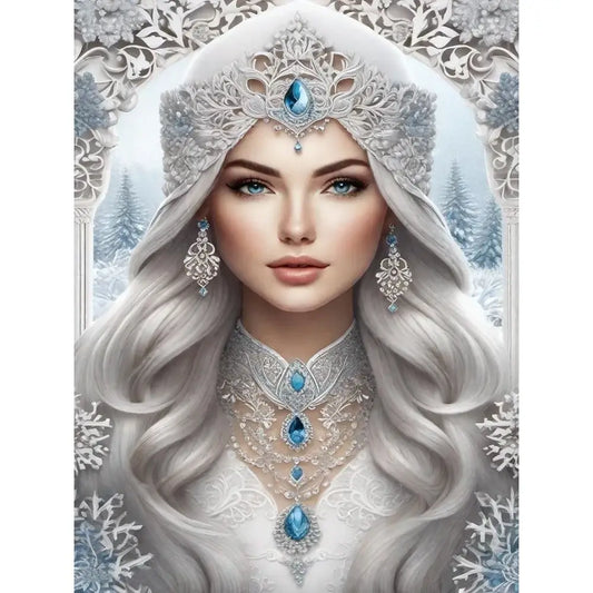 5D DIY Diamond Painting Kit - Full Round / Square - Noble Woman M