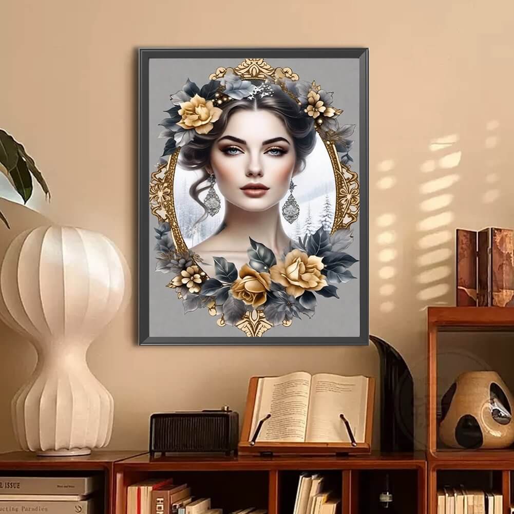 5D DIY Diamond Painting Kit - Full Round / Square - Noble Woman H