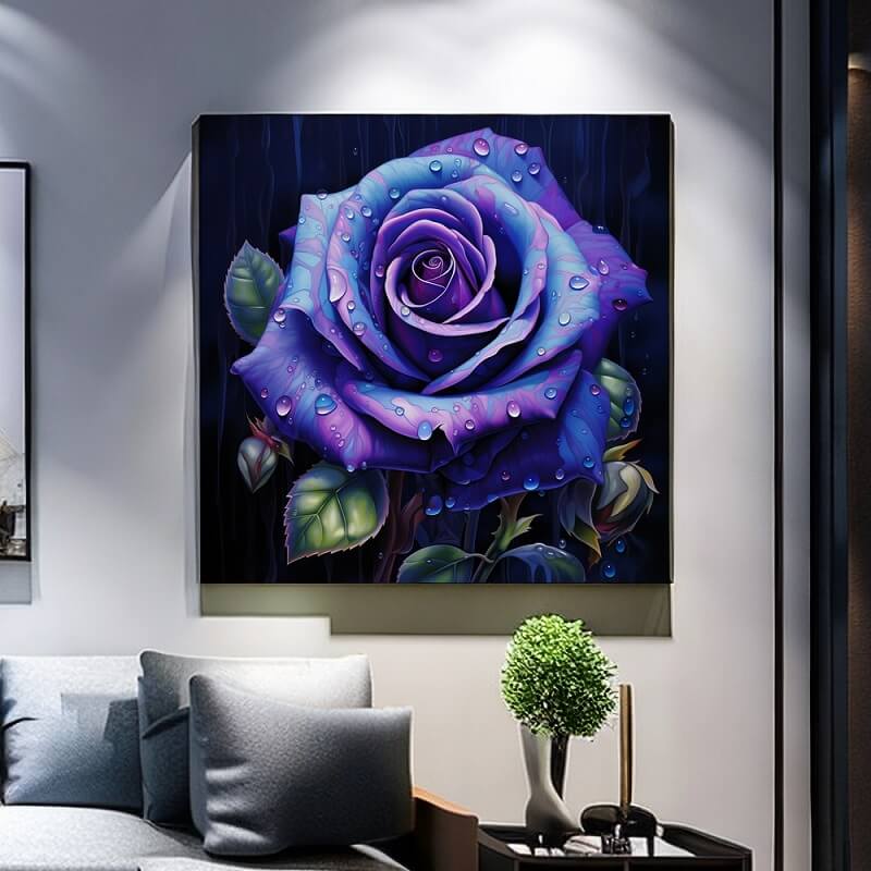 Purple Rose Diamond Painting