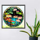 Lotus Stained Glass Diamond Art