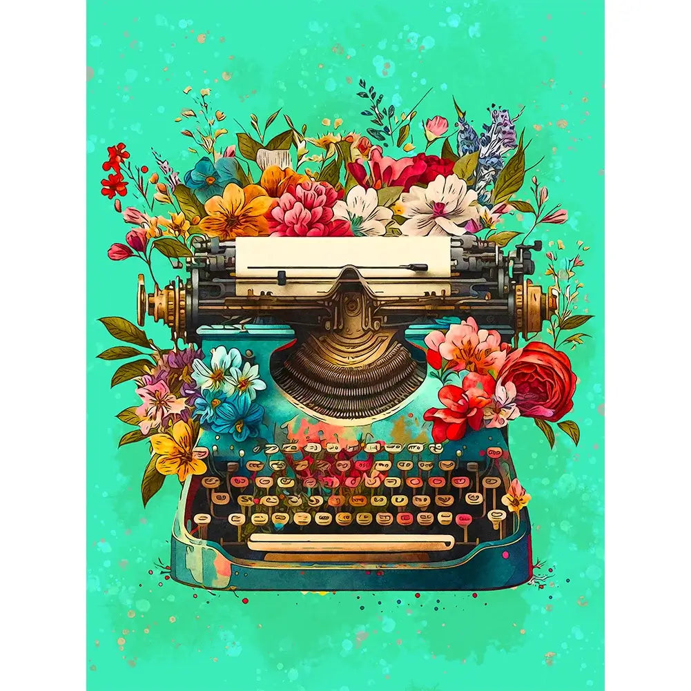 Typewriter Clip Art Diamond art 