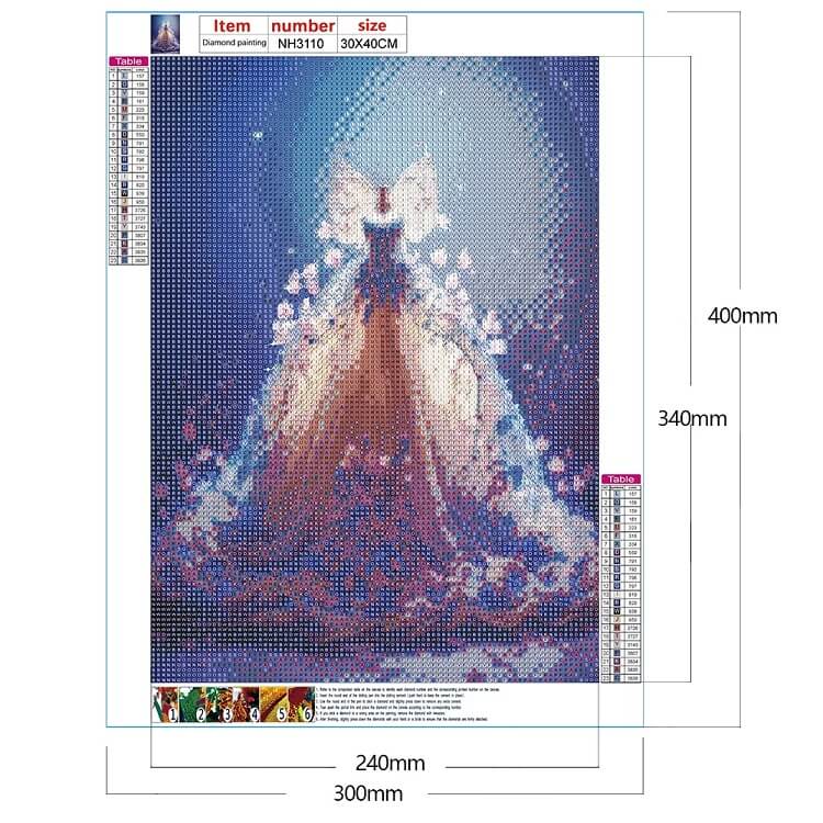 5d wedding dress diamond painting art kit