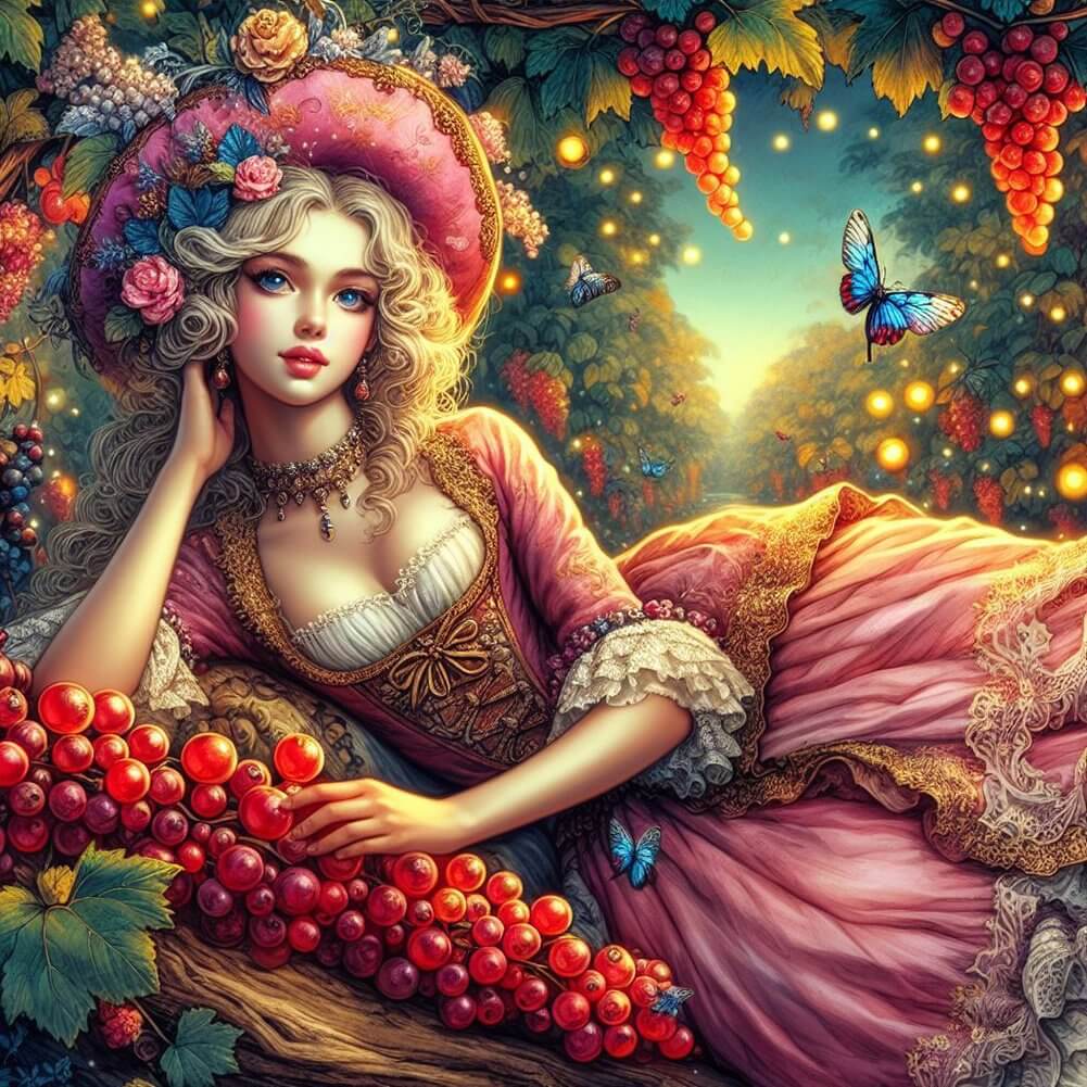 Woman In Garden