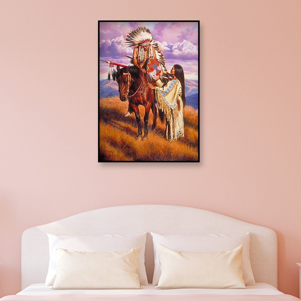 Diamond Painting - Full Round - Indian Couple