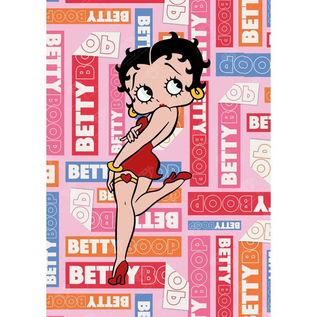 5d full drill round diamond painting kits Betty Boop