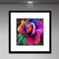 Diamond Painting - Partial Round - Colorful Rose
