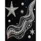 DIY Pearl Painting With Frame - Handmade Self-Adhesive Pearls - Starry Silk (30*40cm) B