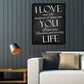 Diamond Painting - Full Round - I Love You