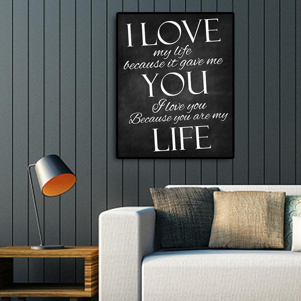 Diamond Painting - Full Round - I Love You