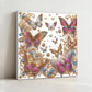 DIY Pearl Painting With Frame - Handmade Self-Adhesive Pearls - Gold Butterfly (30*30cm)
