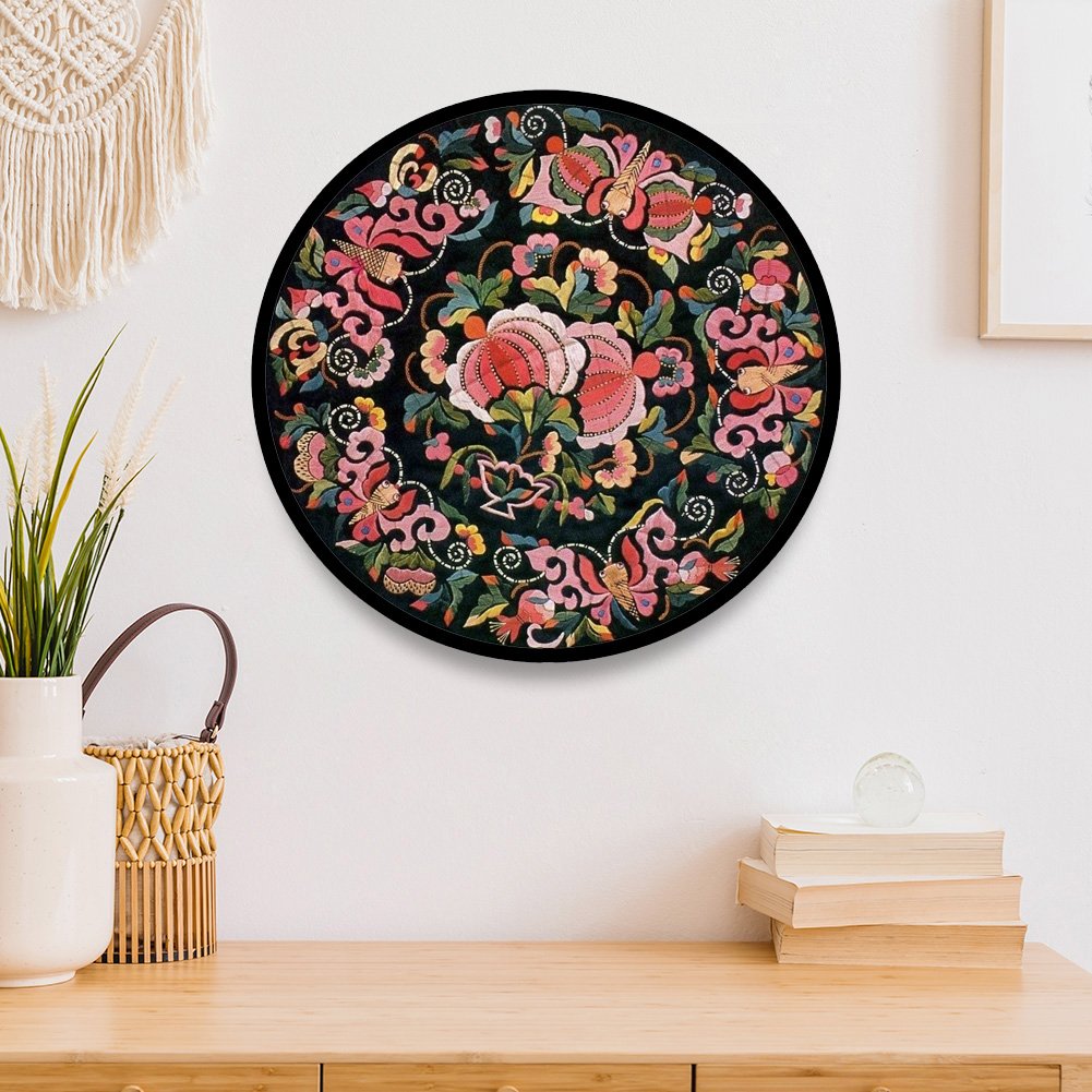 11CT Stamped Cross Stitch - Retro Flower (40*40cm)