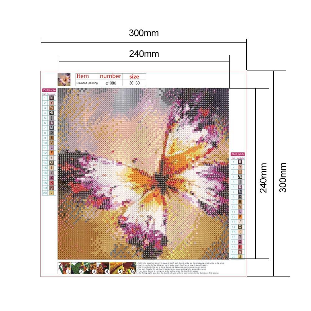 Diamond Painting - Full Round - Butterfly F