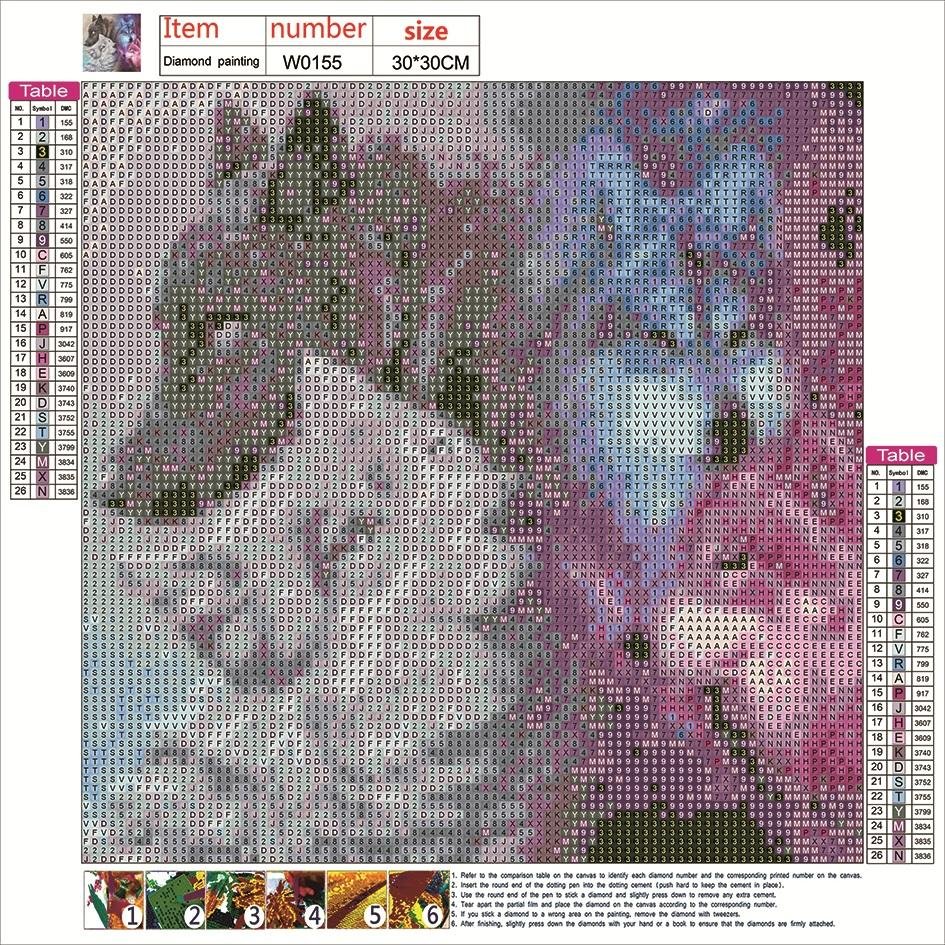 Diamond Painting - Full Round - Wolves A