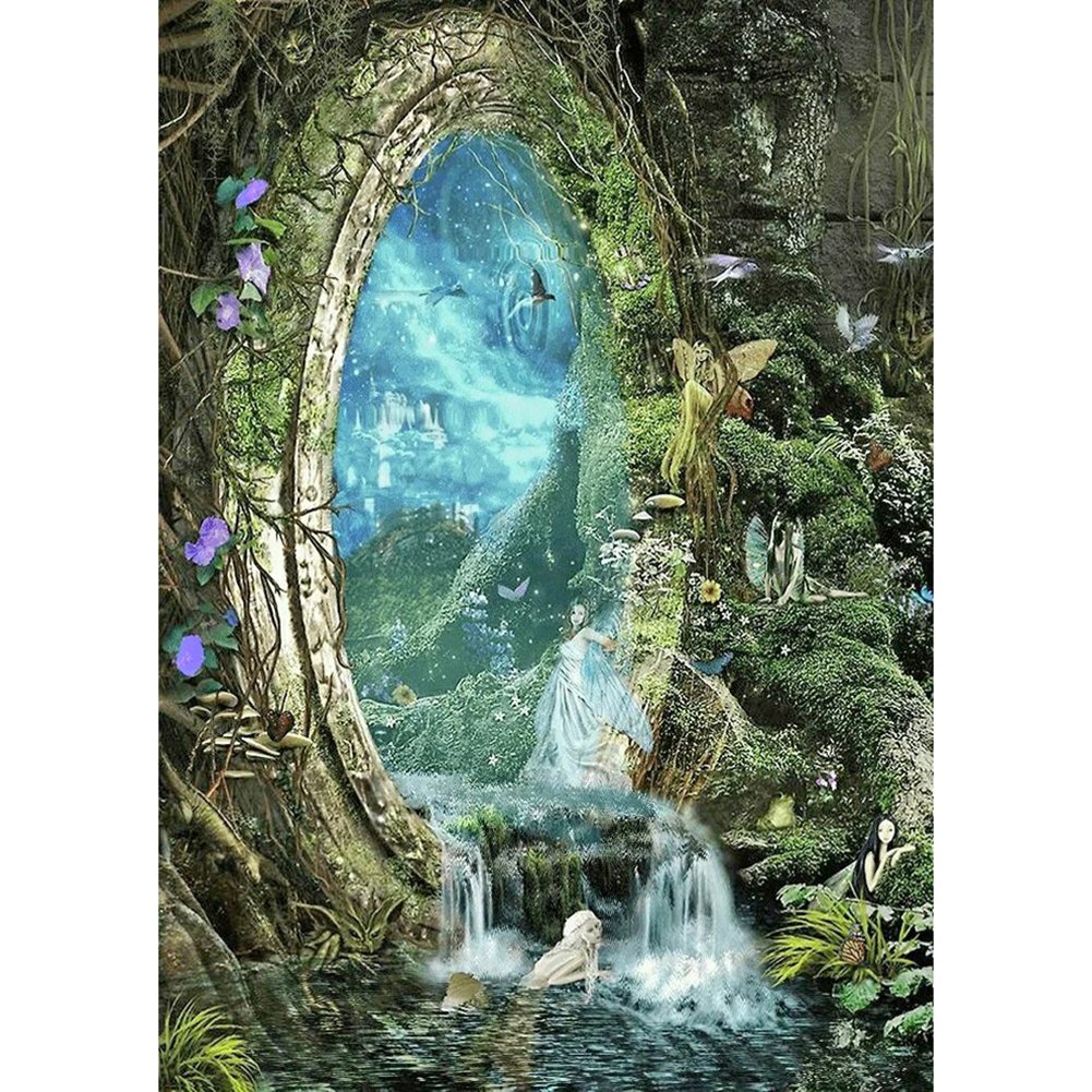 5D Diy Diamond Painting Kit Full Round Beads Fairy Tale