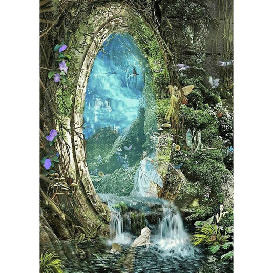 5D Diy Diamond Painting Kit Full Round Beads Fairy Tale