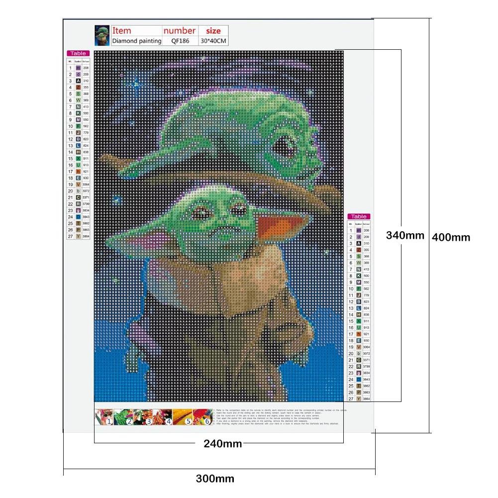 Diamond Painting - Full Round - Yoda B