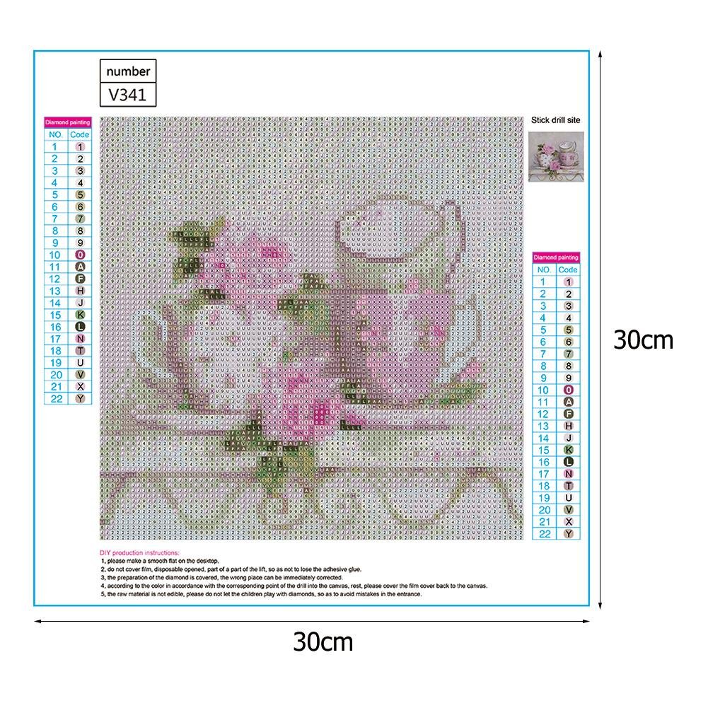 Diamond Painting - Full Round - Pink Cups