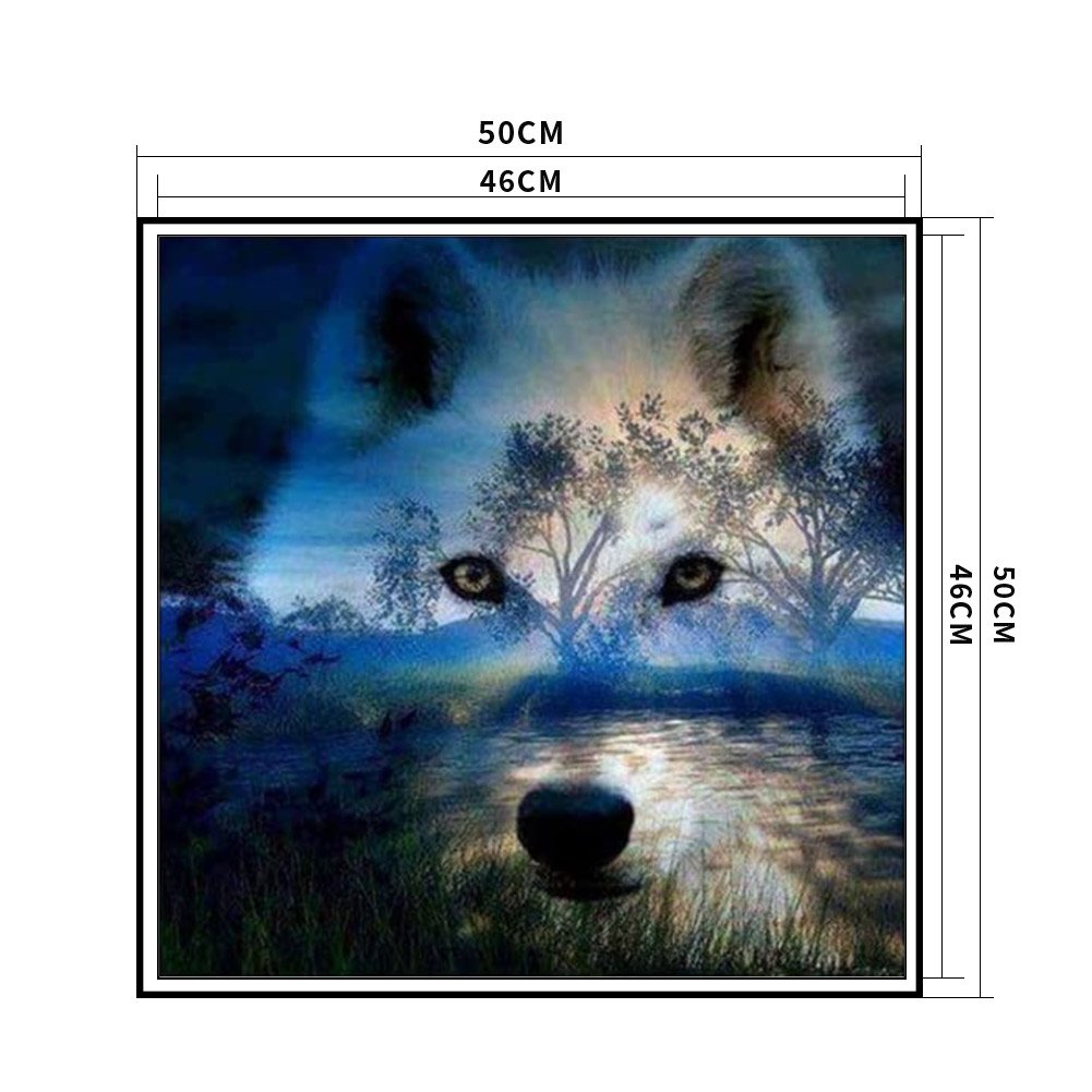 11ct Stamped Cross Stitch - Wolf(50*50cm) B