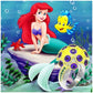 Diamond Painting- Full Round - Cartoon Mermaid Princess