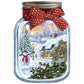 5D Diy Diamond Painting Kit Full Round Beads Bottle Snow Scene