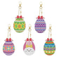 5pcs egg diamond painting keychain kit