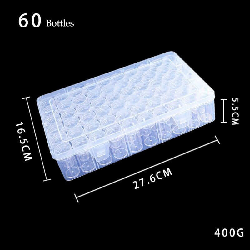 60 slots bottles diamond painting beads storage box