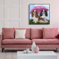 Diamond Painting - Full Round - Dogs Under Umbrella (40*40cm)