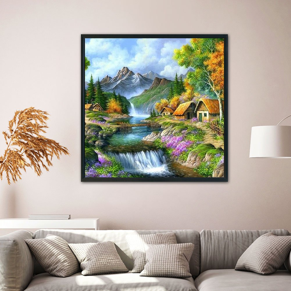 11CT Stamped Cross Stitch - Countryside(50*50CM)