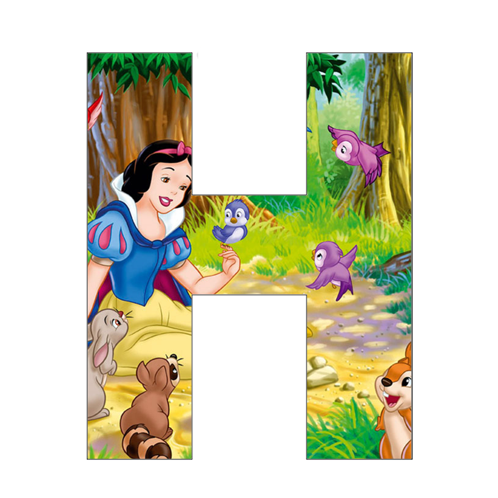 Diamond Paintings Art Full Drill Letter Snow White