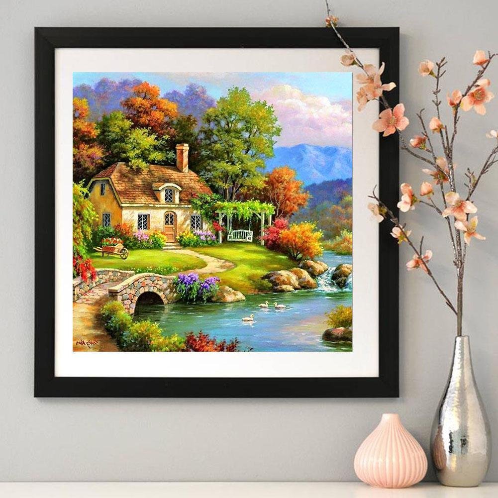 Diamond Painting - Full Round - Relaxing Village