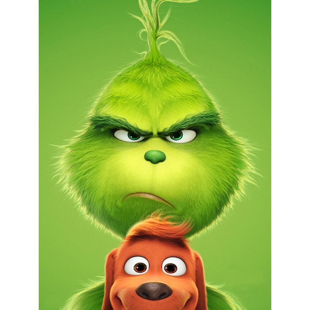 5D Diy Diamond Painting Kit Full Round Beads The Grinch
