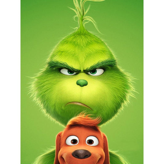 5D Diy Diamond Painting Kit Full Round Beads The Grinch