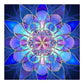 5D Diy Diamond Painting Kit Full Round Beads Blue Dreamy Flower
