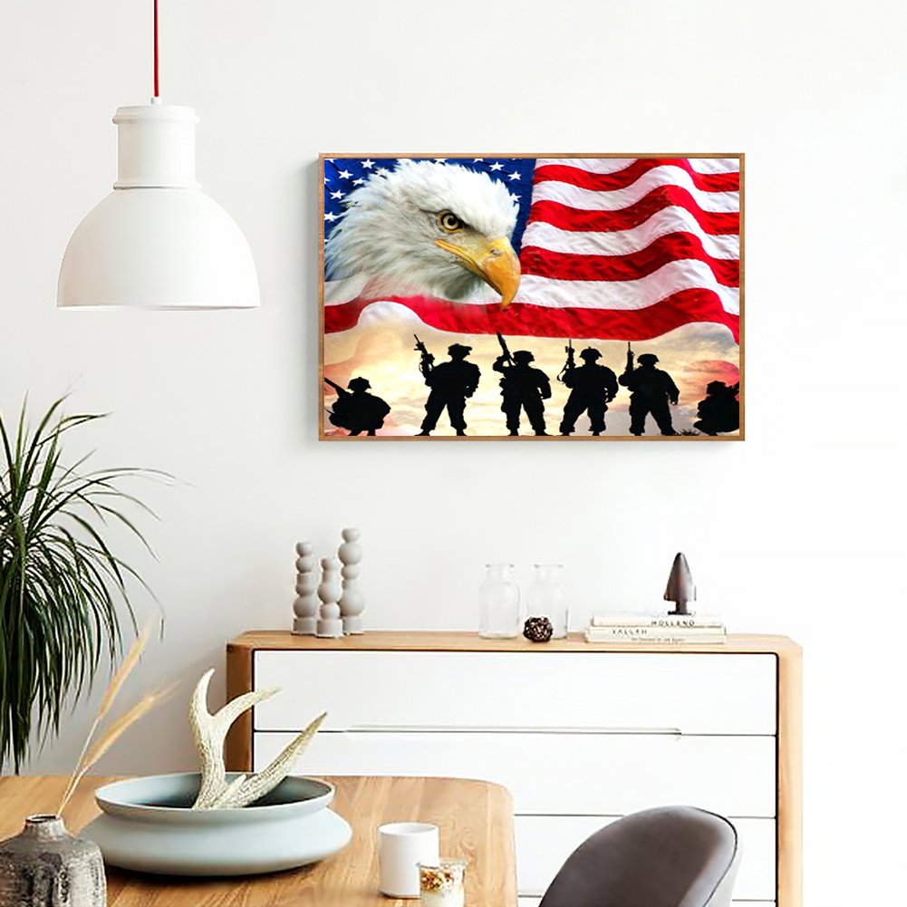Diamond Painting - Full Round - Animal Eagle