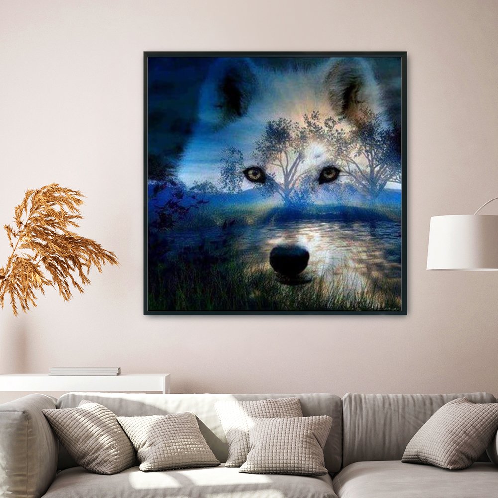 11ct Stamped Cross Stitch - Wolf(50*50cm) B