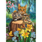 5D Diamond Painting Kit Full Round Beads Art Three Cats