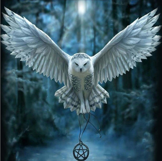 Diamond Painting - Full Round - Flying Owl 1